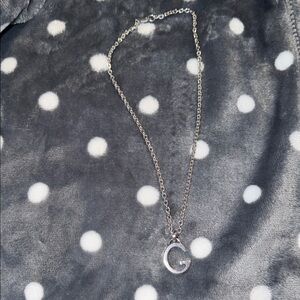 Gucci Silver G Pendant Necklace